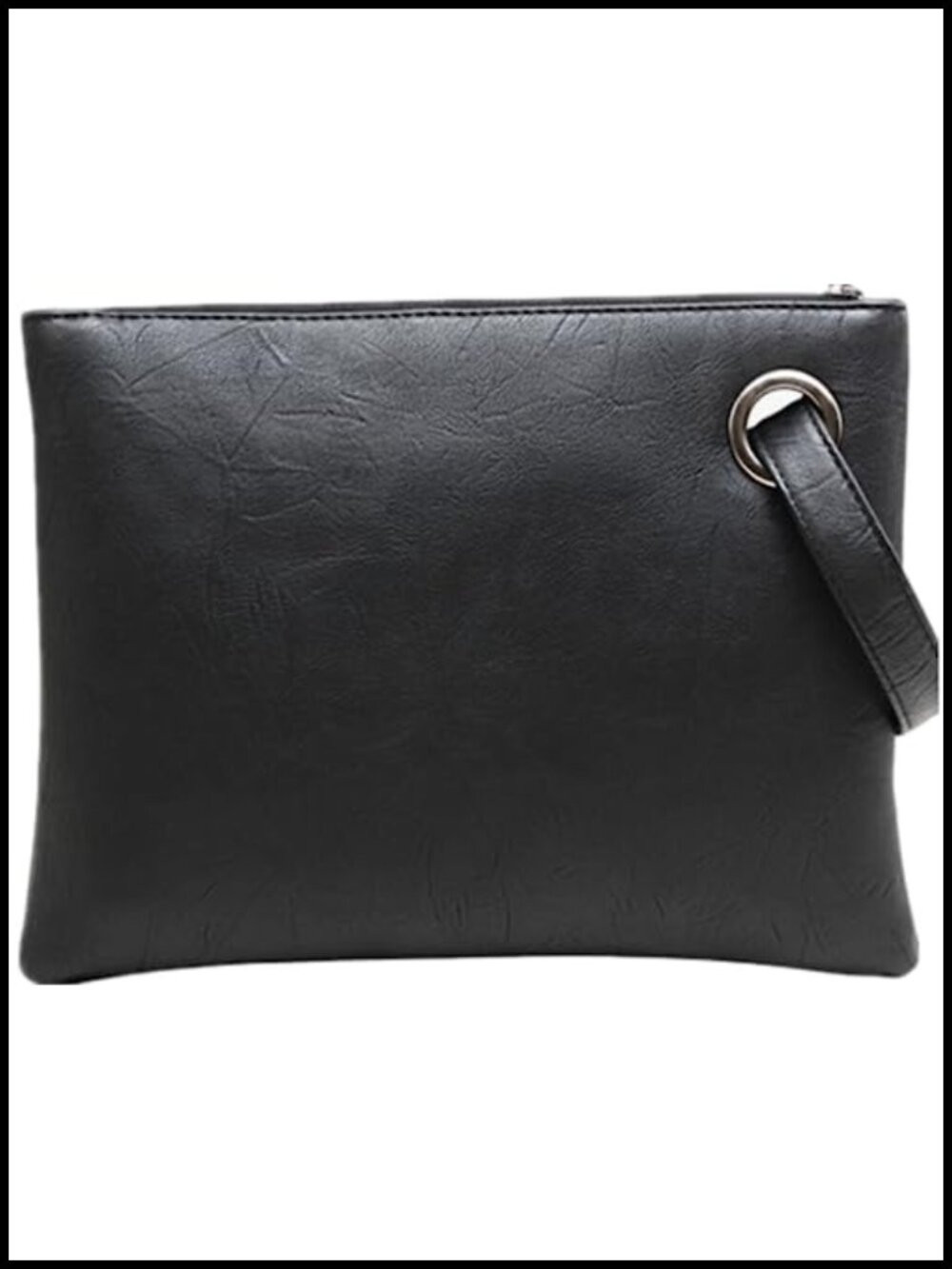 Envelope Clutch PU Leather Wristlet Women Handbag Oversized
